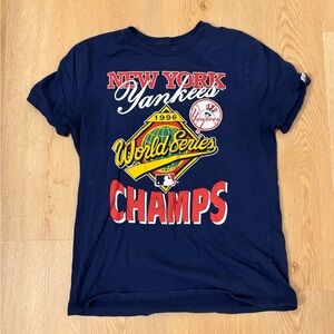 New York Yankees Navy Short Sleeve 'World Series Champs' Graphic Tee
